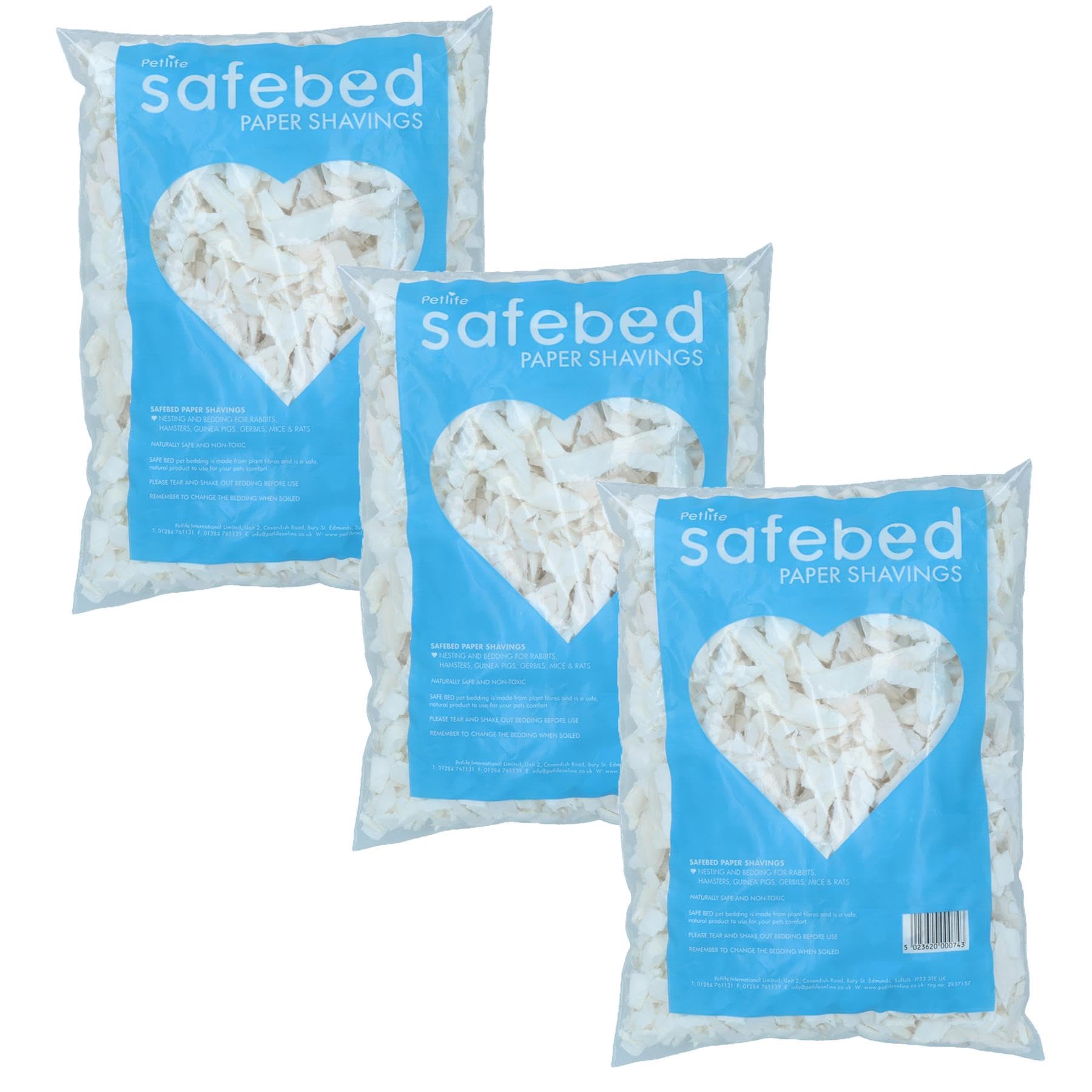 AB Tools 3 Pack Small Animal Hamster Gerbils Mice Rats Paper Shavings Bedding Nesting