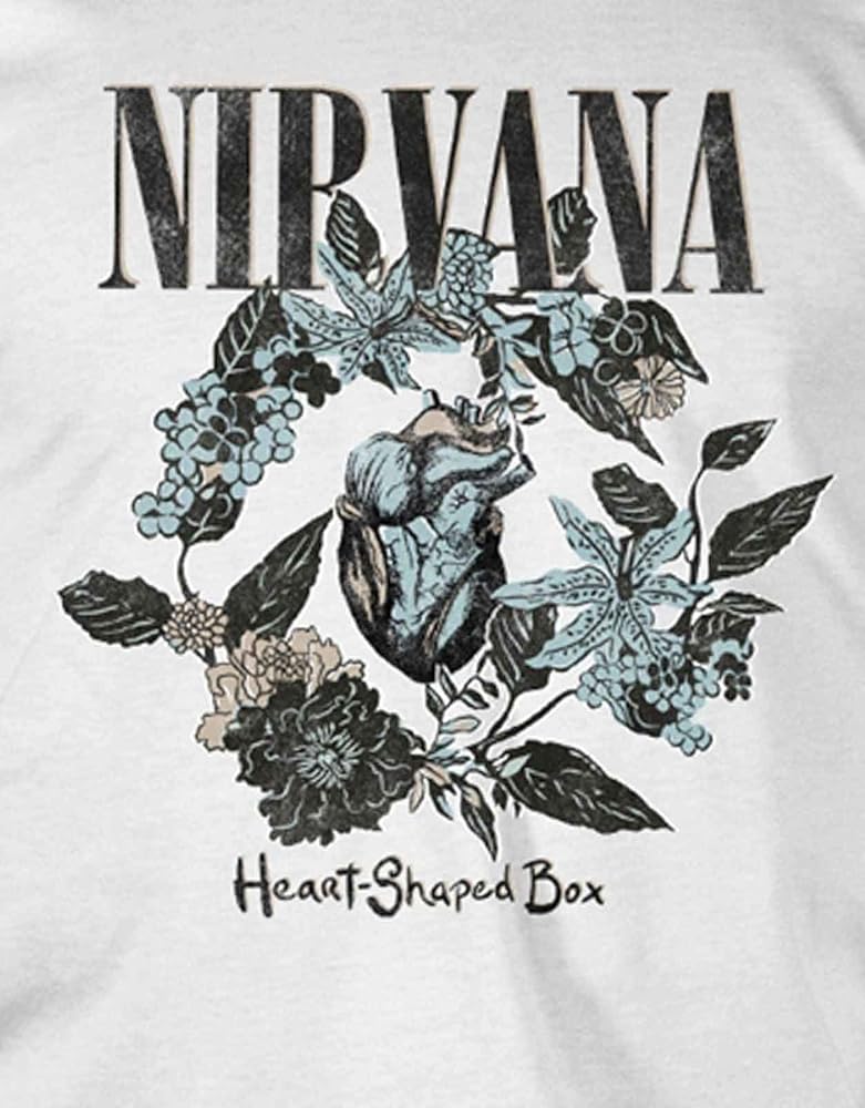 Nirvana T Shirt Heart Shaped Box Band Logo New Official