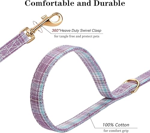 Miniatura 9 de CHEDE No Pull Floral Pattern Dog Harness - Lightweight and Soft, Adjustable Small Dog Harness Set with Leash, Suitable for Puppy to Medium-Sized Dog