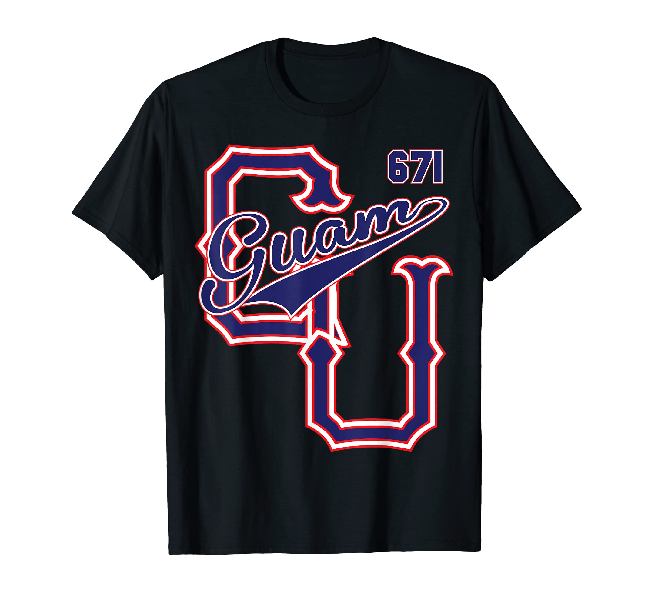 Guam TShirts 671 Chamorro Graphic ArtGuam 671 Baseball style Chamorro Guamanian tee shirts T-Shirt