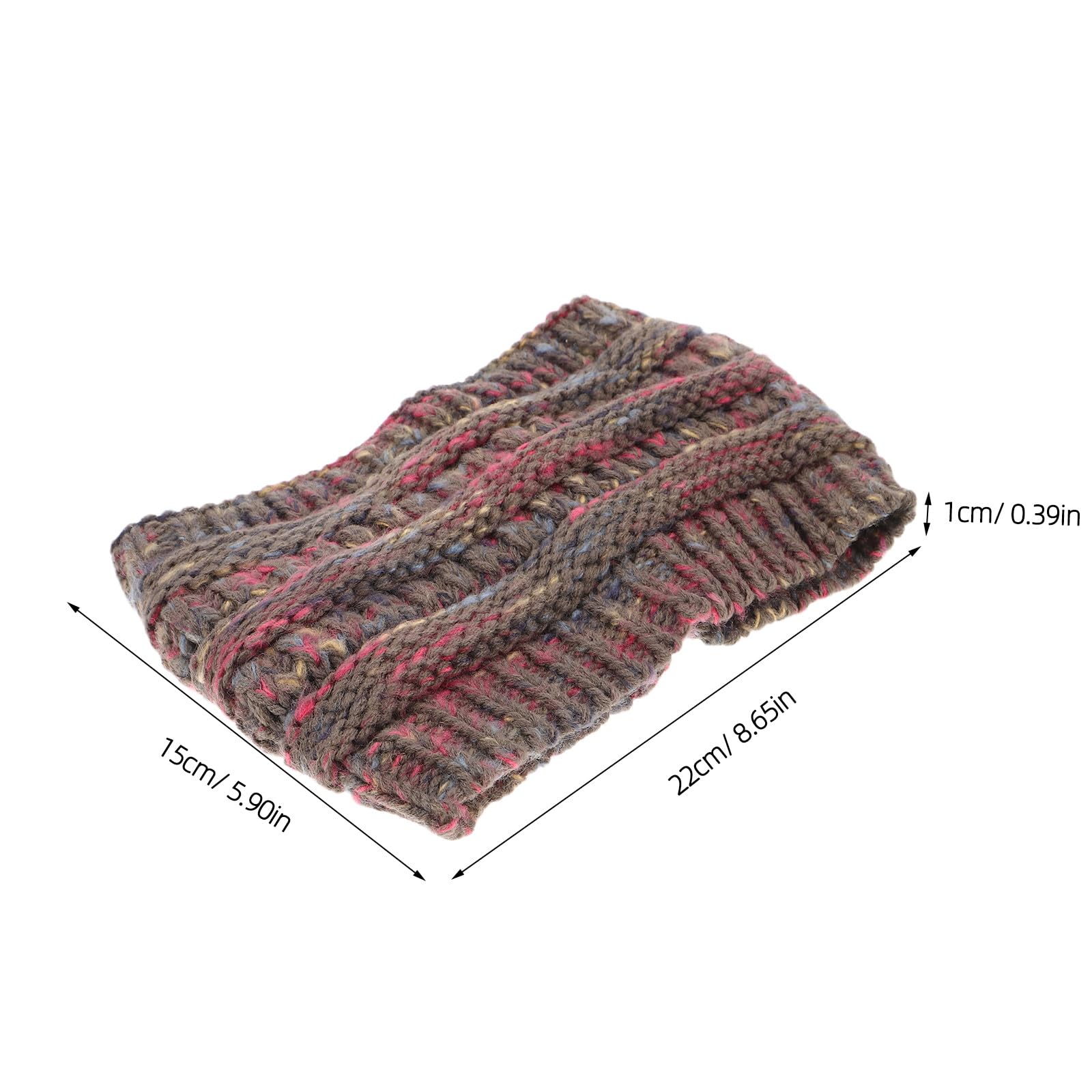 Lot de 3 bandeaux chauds tricotés pour filles et femmes - Foulards extensibles crochet, doux et thermiques, parfaits pour les festivals et les activités de plein air.