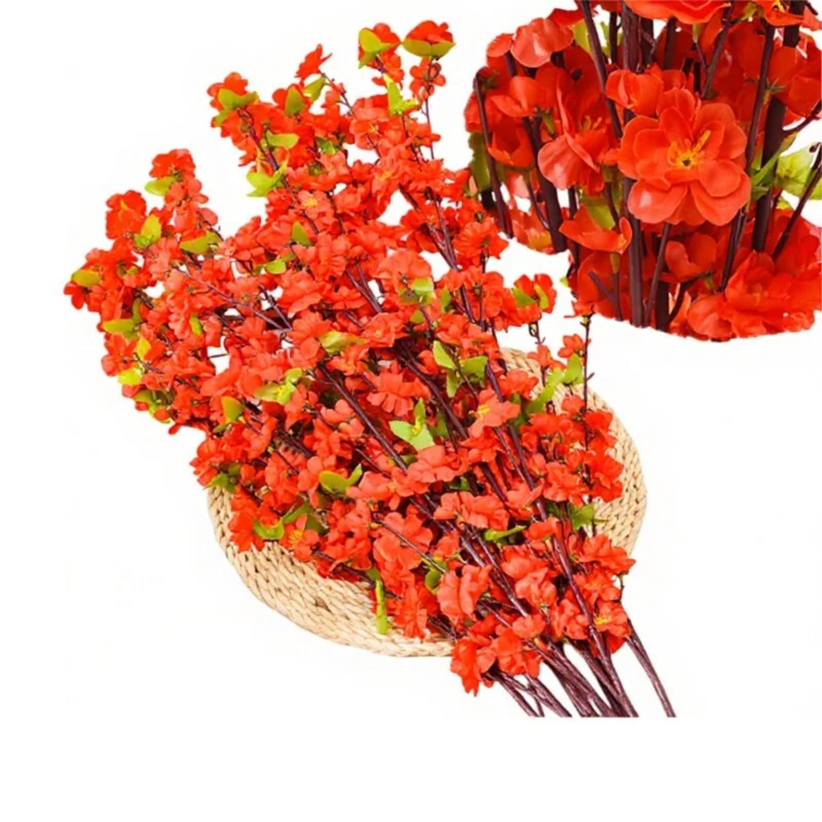 FCHXXDAD Simulated Peach Blossom Plum Blossom Branch Plastic Single Flower Wedding Decoration