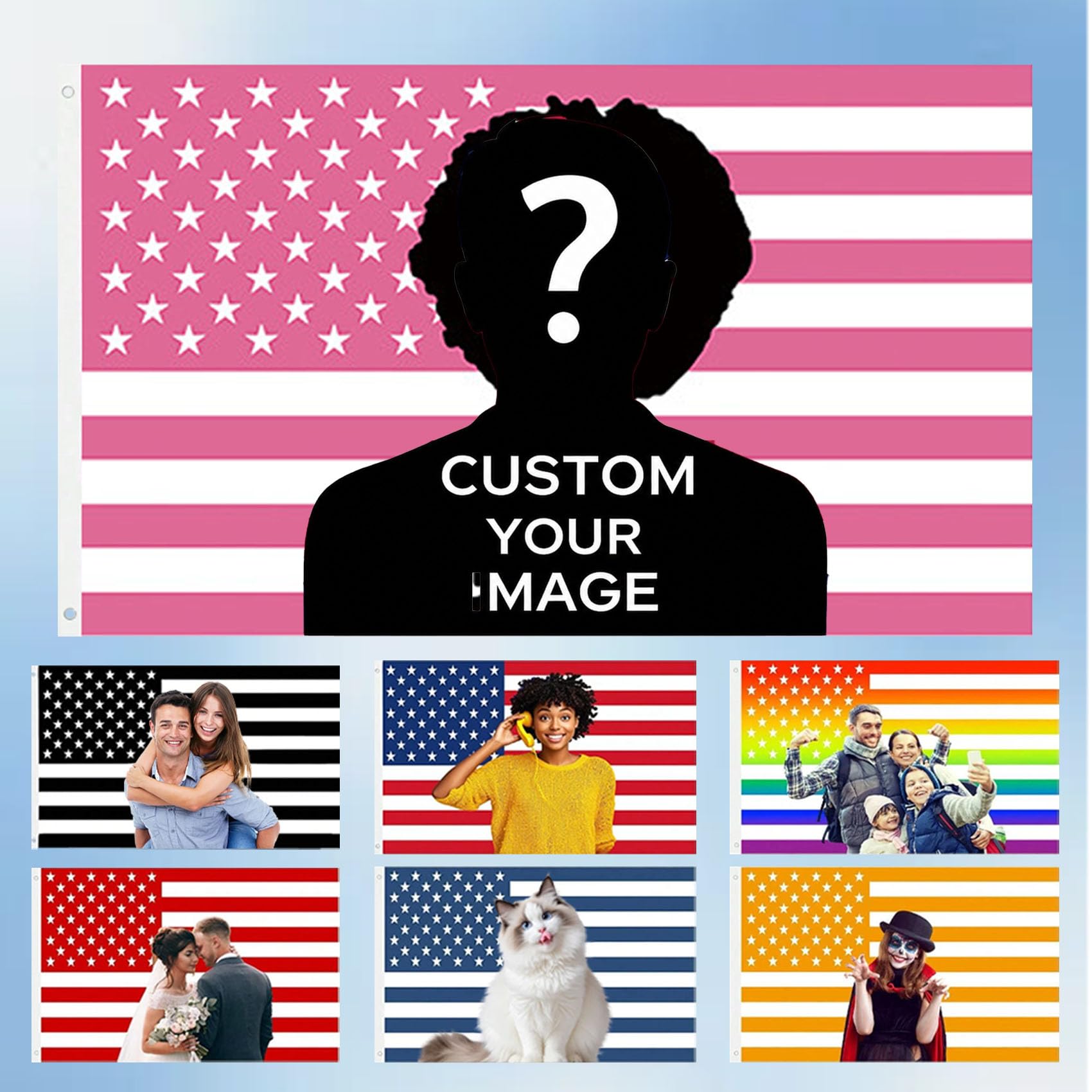 Personalized Flags,Custom Flag,Use For Bedrooms, Dorms,Outdoor,Bars,Clubs, Concerts, Interior And Exterior Decoration-Nylon