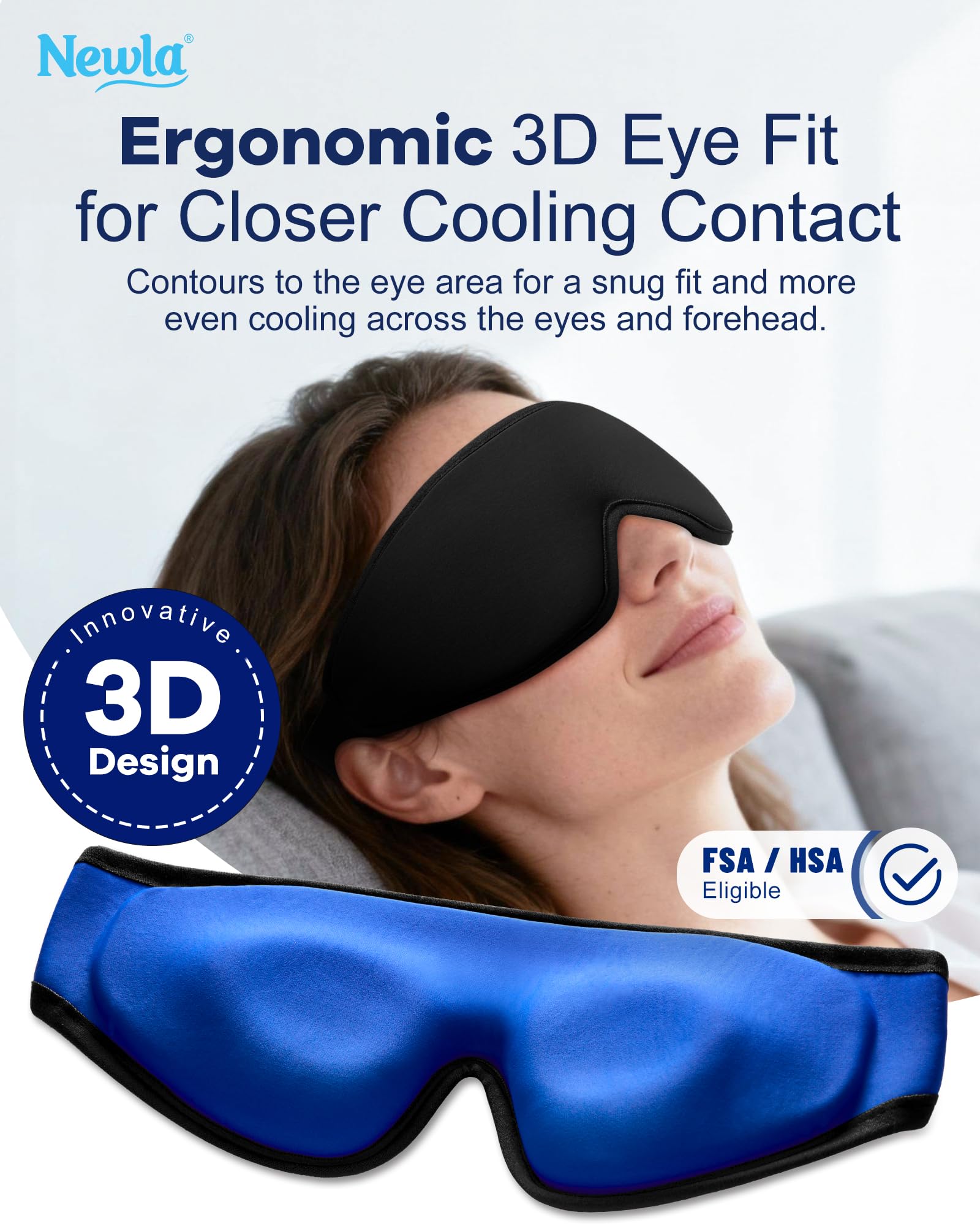 Cooling Gel Eye Mask for Puffy Eyes, Larger Full-Eye Contour Cold Compress — Amazon image 2