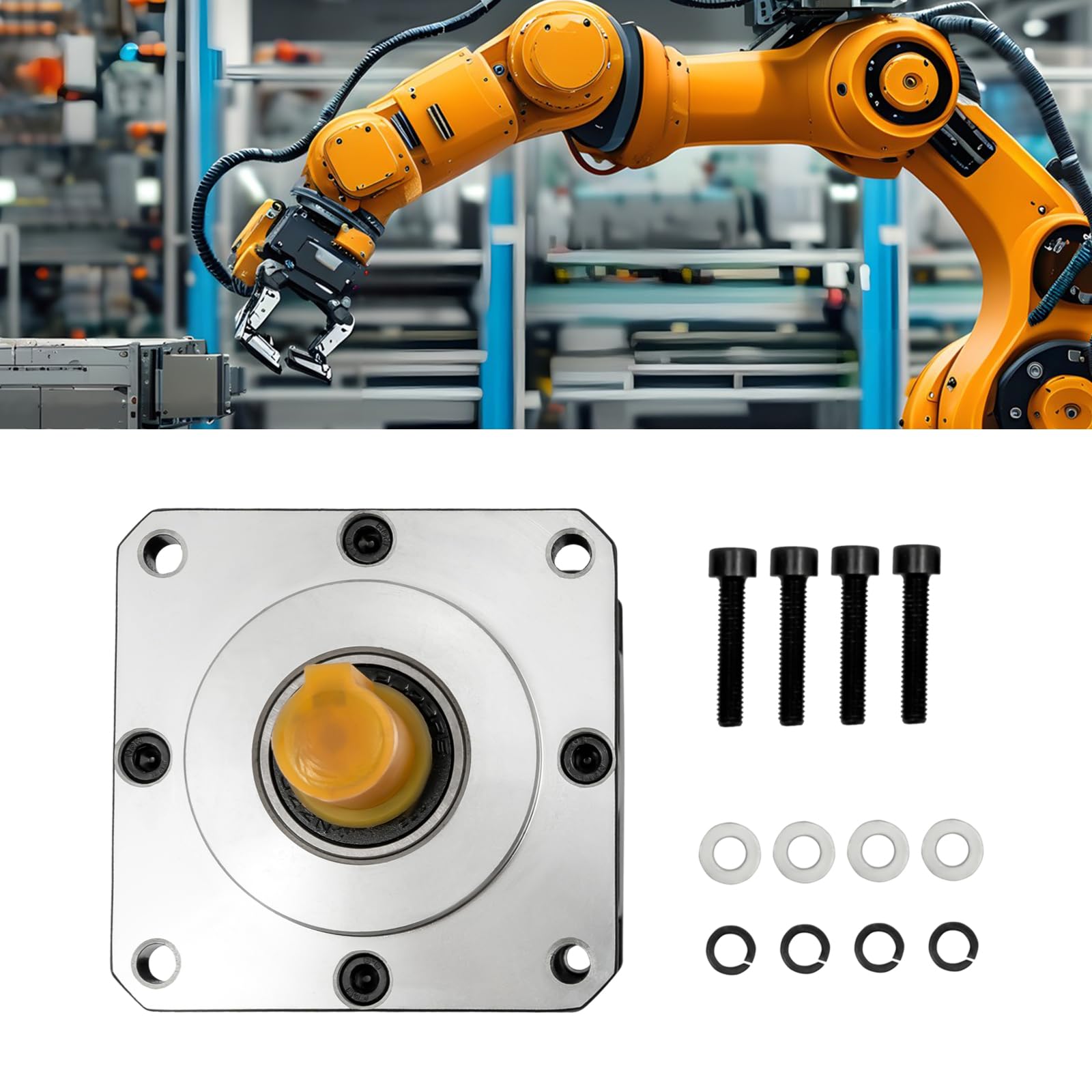 TFCFL Stepper Motor Planetary Gearbox, 86 Stepper Motor Reducer Gearbox 6:1 for 86 Stepper Motor, Speed Reducer for 86 Stepper Motor, Input Speed 100-3000rpm, Output Speed 16-500rpm