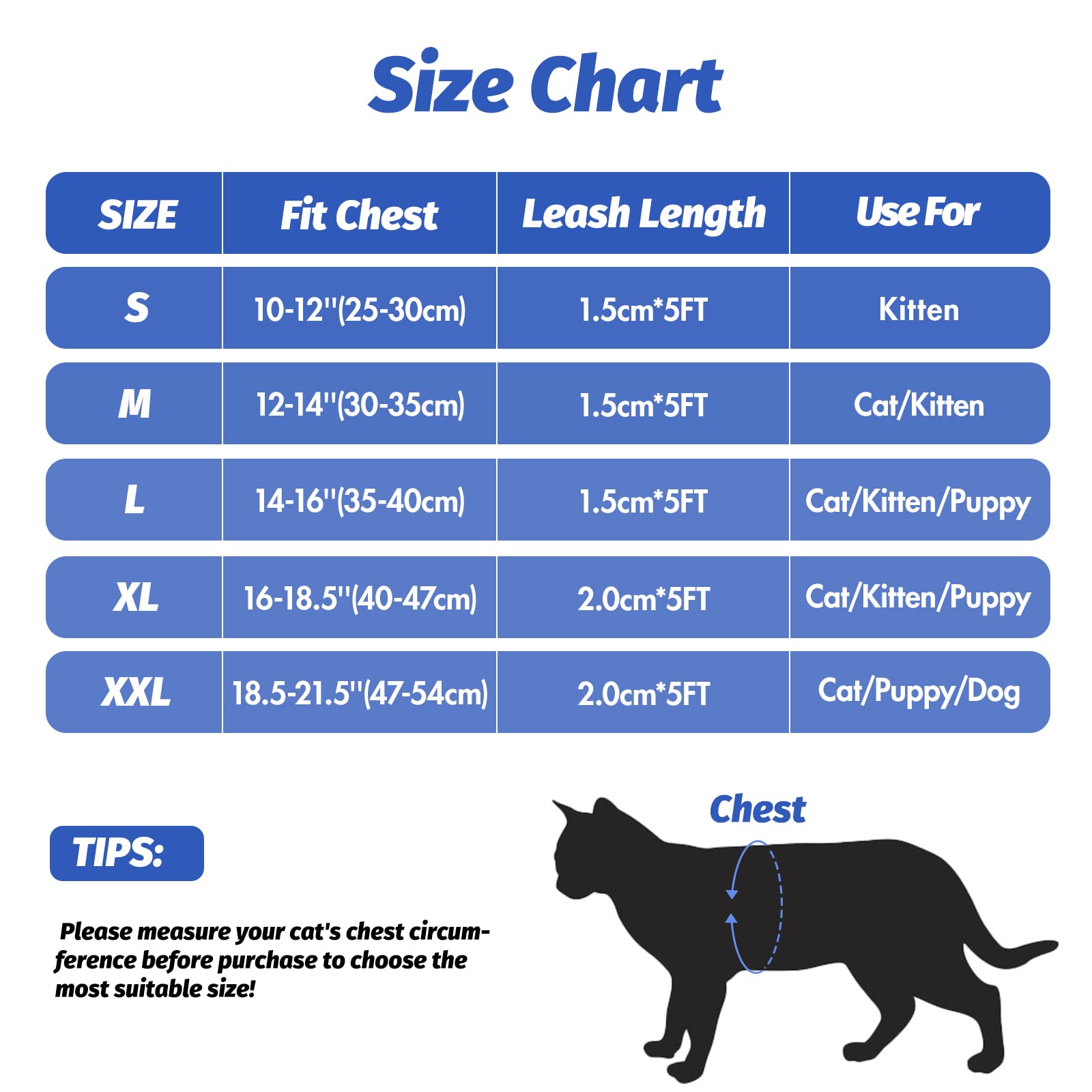 FAYOGOO Pettorina Gatto Grande, Guinzaglio per Gatti Pettorina Gatto Antifuga, Pettorina per Gatti Regolabili con Rivestimento Riflettente Guinzaglio per Cuccioli o Gatti Passeggiate all'aperto