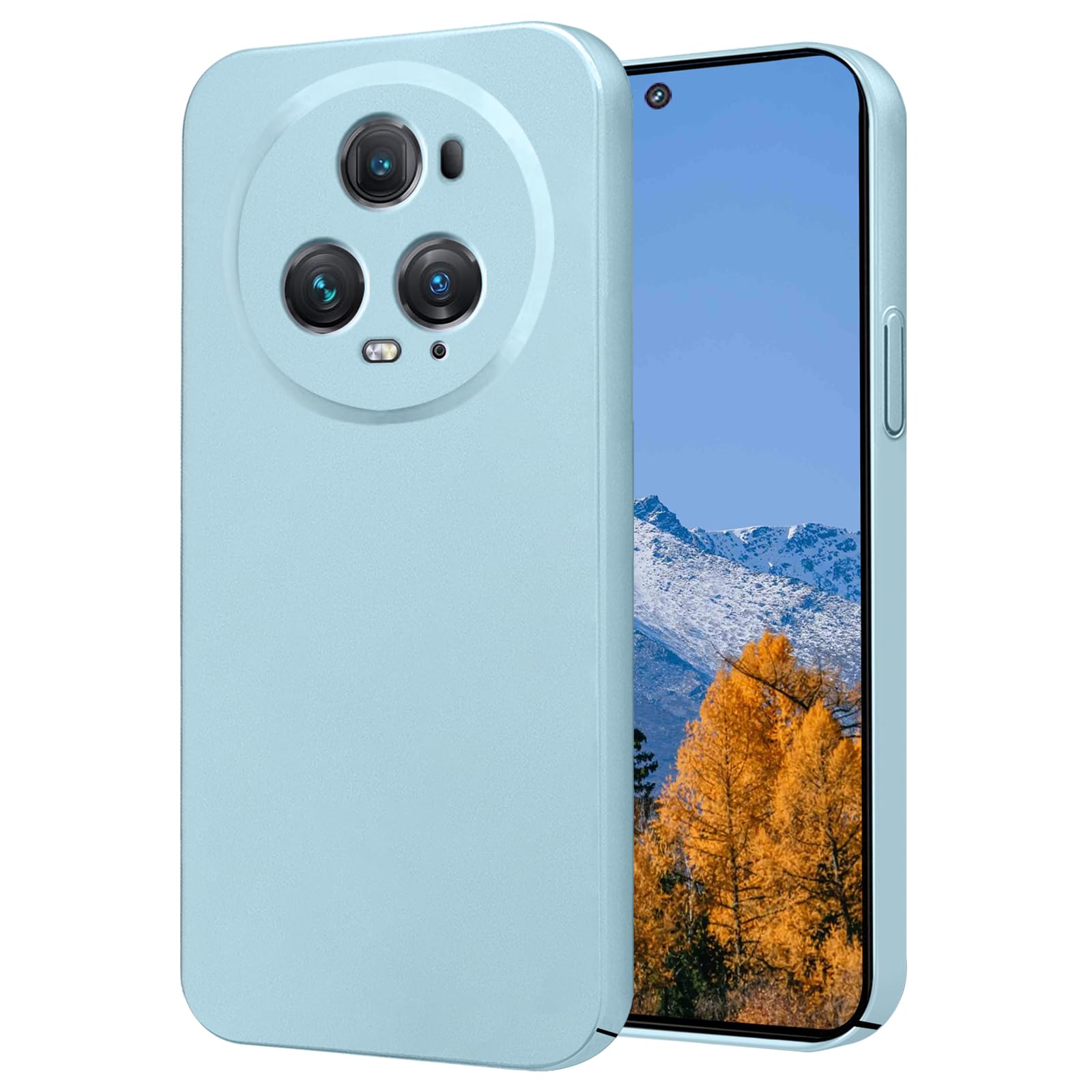 Coque Honor Magic 5 Pro noire et rose, protection mince en polycarbonate rigide
