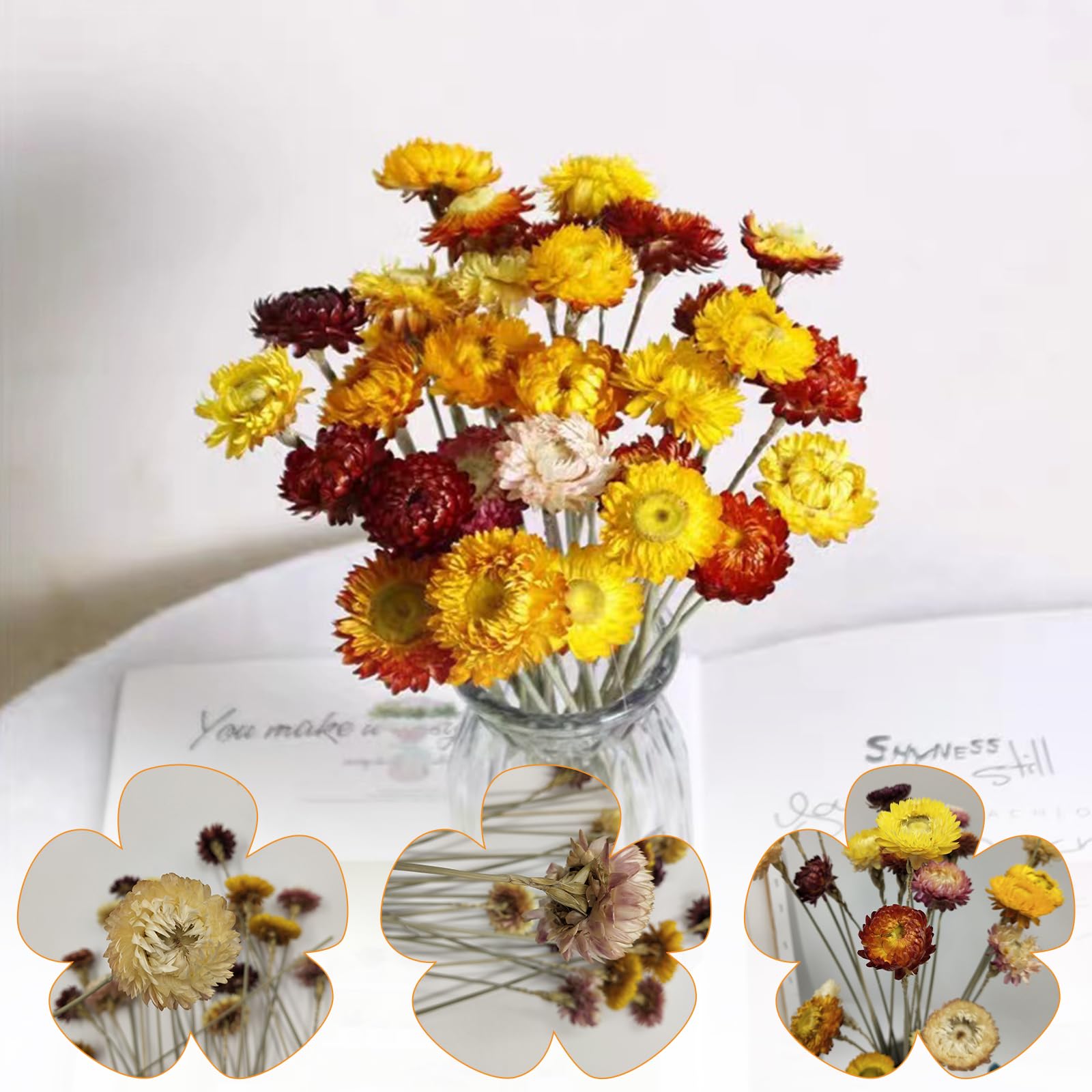 20 Sztuk Naturalne Suszone Kwiaty Preservativas, Suszone Kwiaty Dekoracyjne Chrysanthemum, Ręcznie Robione Kwiaty W Mieszanych Kolorach Do Dekoracji Bukietów DIY Aranżacje Kwiatowe Na Ślub I