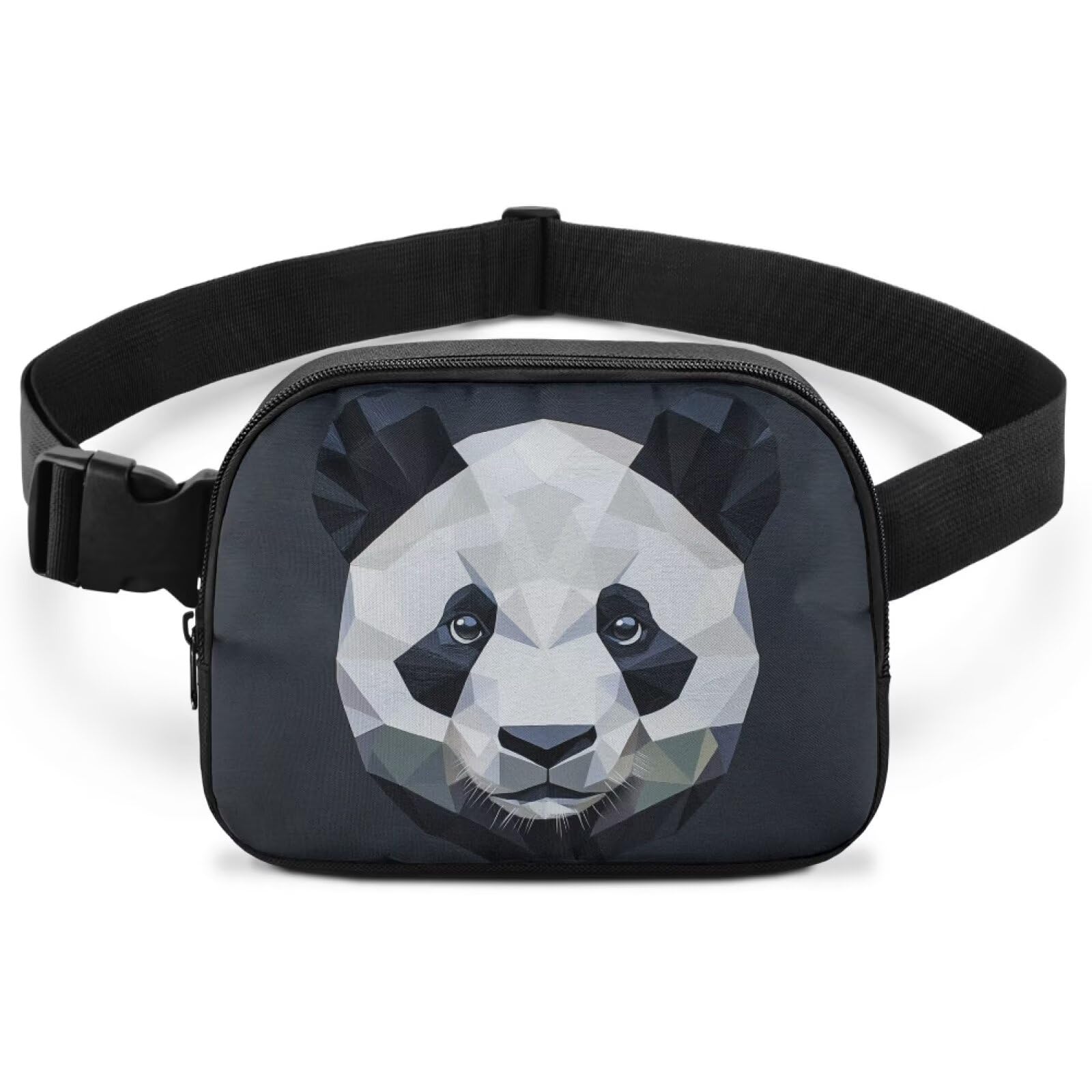 Kxyudcn Abstract Panda Fanny Pack Purse Abstract Art Bags for Women Cute Lightweight Waist Bag with Adjustable Strap for Cycling Sports Travel