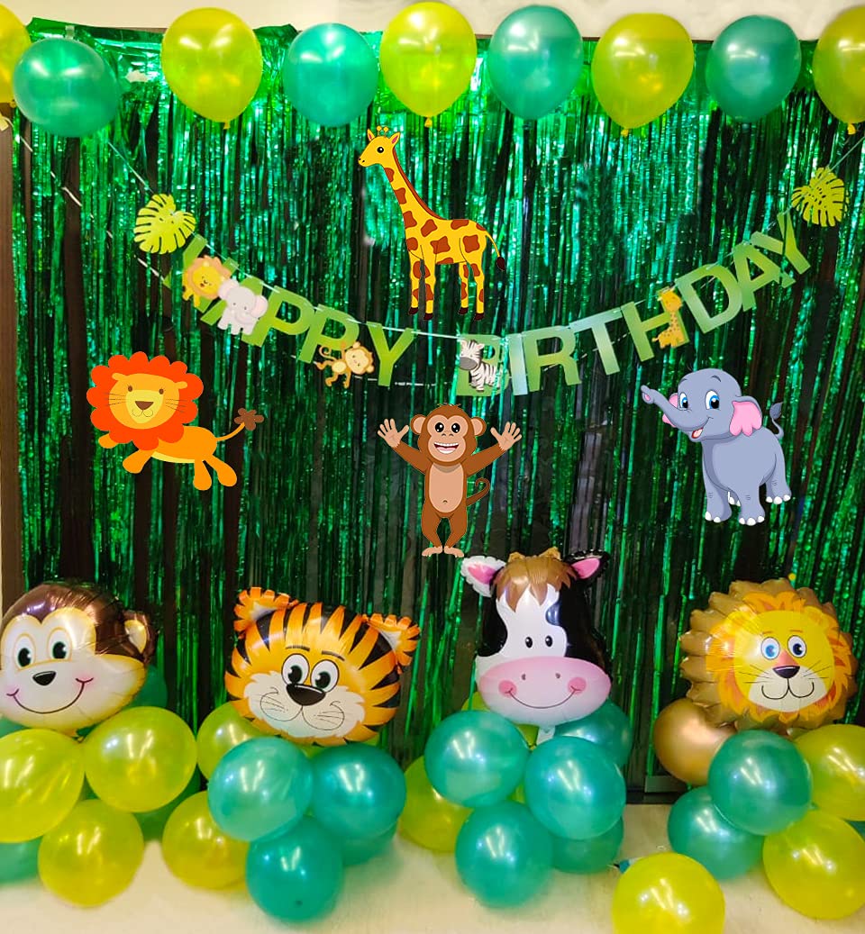 Buy Party Propz Jungle Theme Party Decoration 63Pcs For Jungle