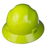 JORESTECH Safety Hard Hat Lime HDPE Full Brim Helmet with 4-Point Adjustable Ratchet Suspension for Work, Home, and General Headwear Protection ANSI Z89.1-14 Compliant HHAT-02