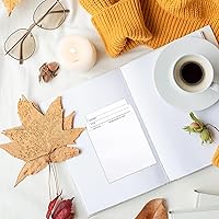 Vista 6 de 100 bolsillos y tarjetas para biblioteca, tarjetas de pago y sobres de libros para escuela, oficina y biblioteca pública