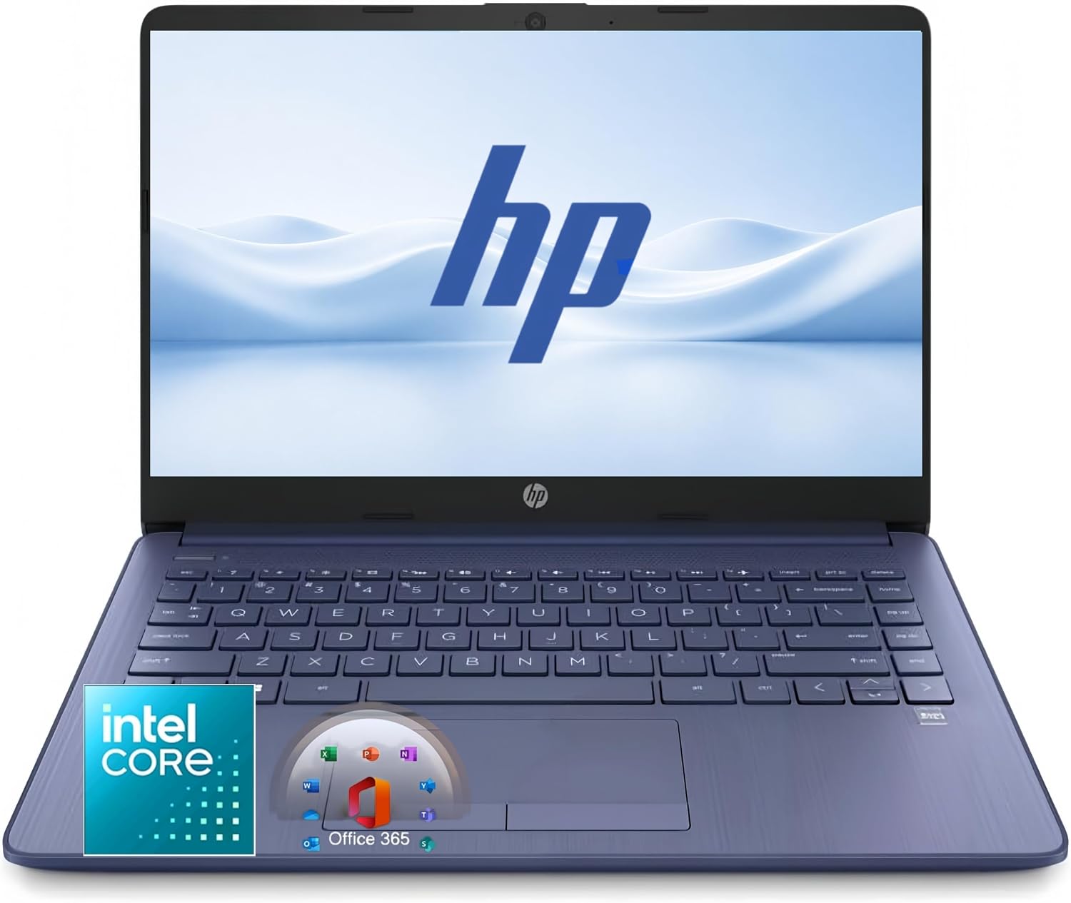 HP Everyday Laptop • Intel 4-Core Processor • Microsoft 365 • 2026 Edition • 4GB RAM • 64GB SSD + 1TB Cloud Storage • Long Battery Life • Windows 11 • for Students, Home & Everyday Use