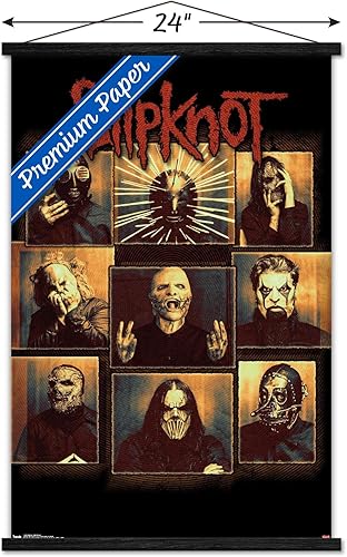 Miniatura 15 de Trends International Slipknot - Póster de pared a prueba de balas, 34 pulgadas de largo x 22.4 W, paquete de póster y clip prémium Paquete de póster
