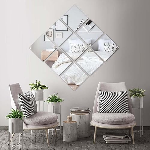 Miniatura 44 de Efavormart - Juego de 5 ideas de decoración de boda con acabado de espejo plateado, caja transparente para centros de mesa con tapa y base Plata