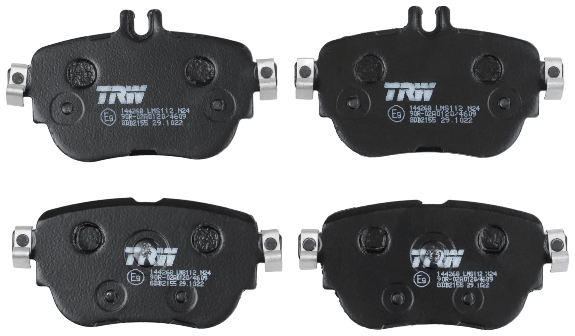 TRW Fren Balatası Arka Mercedes-Benz E Serisi E 180 17, E 200-250-300 16, E 200 4-Matic 16, E 200 D 16, E 220 D 16, E 220 D 4-Matic 16 GDB2155