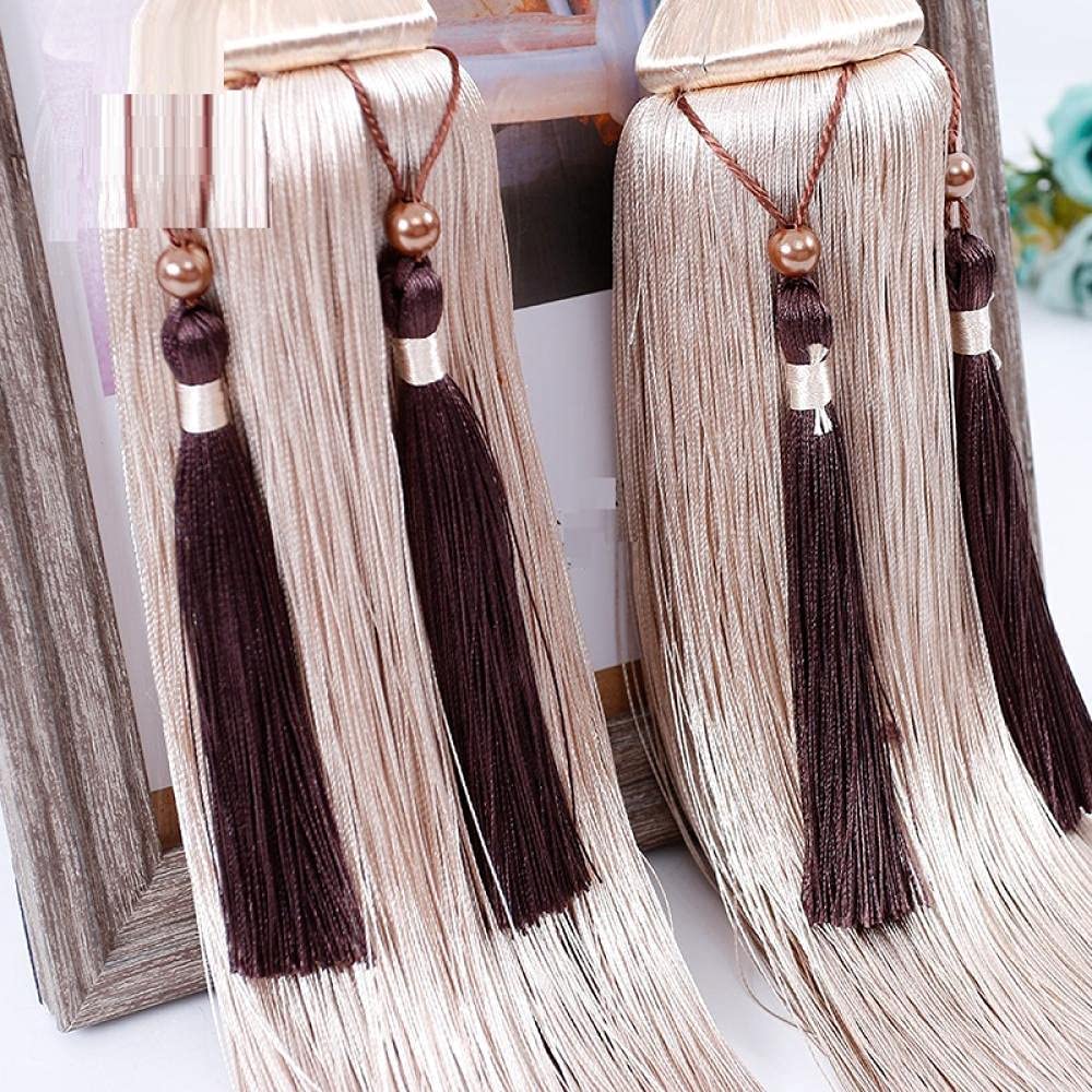 Accessoires décoratifs pour rideaux - Accessoires de rideaux - Boule de cerclage - Corde - Pompons - Lot de 6