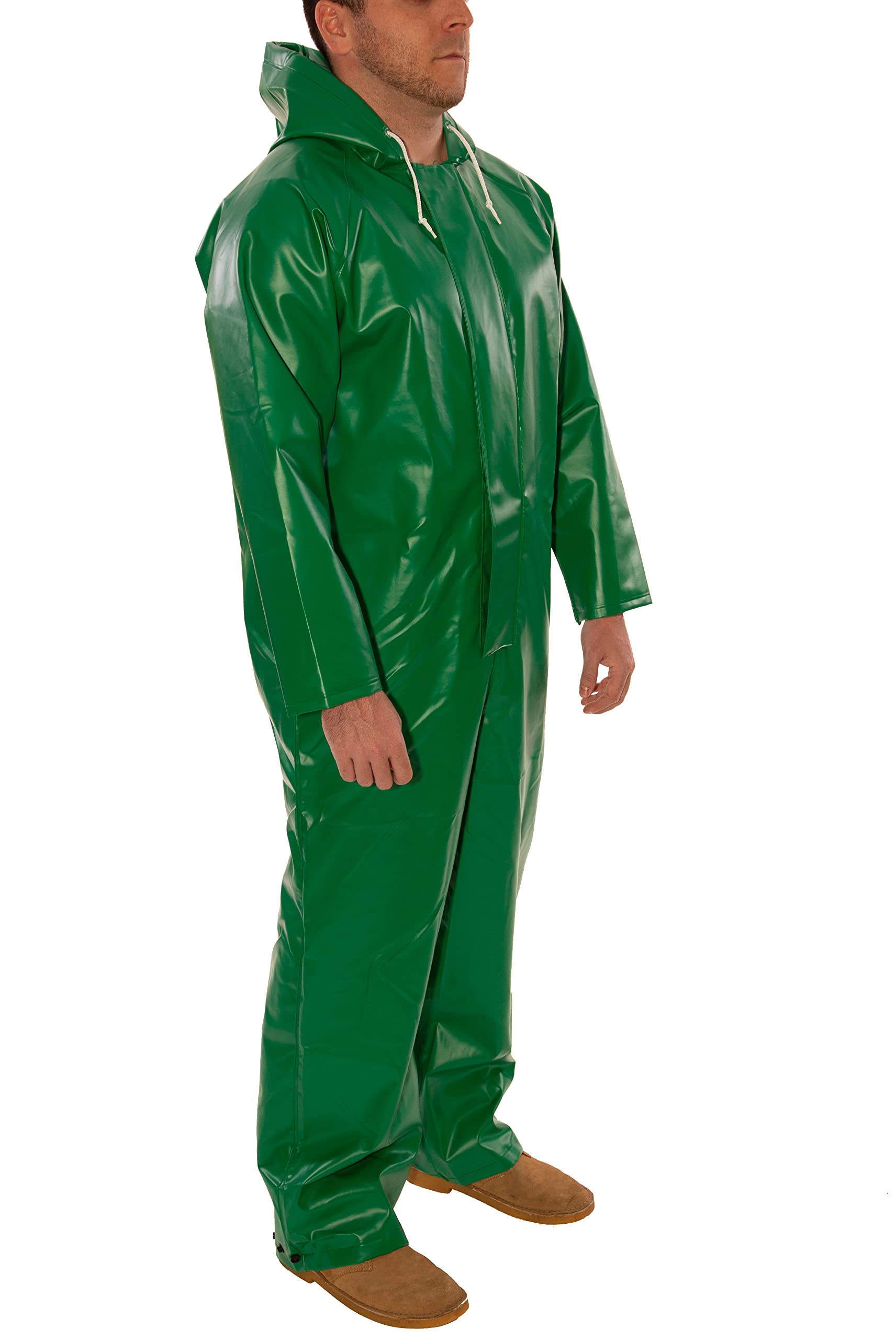 Tingley Gumowy kombinezon ochronny V41108 z kapturem, 3XL, zielony