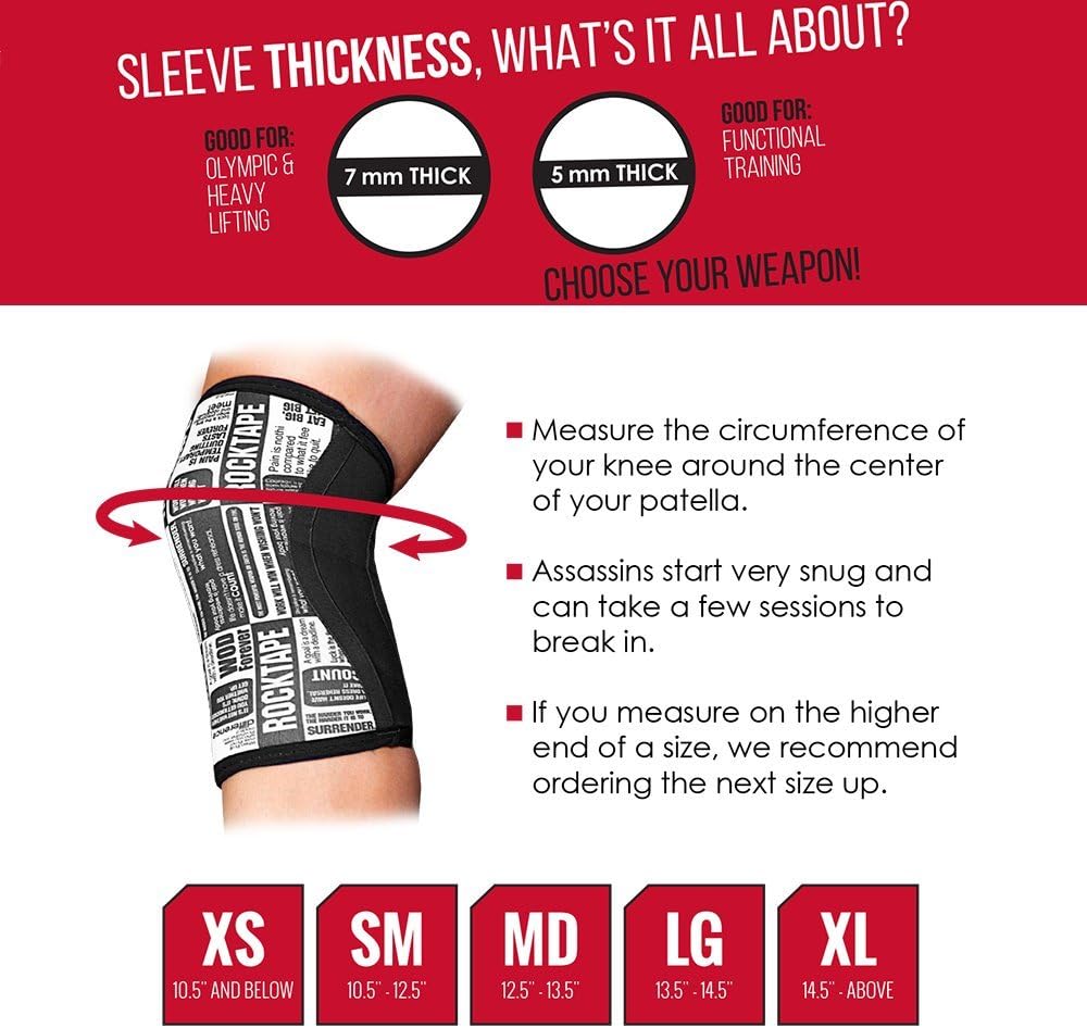Rocktape Assassins Knee Sleeves Knieschoner Red Camo 7mm Amazon De Sport Freizeit