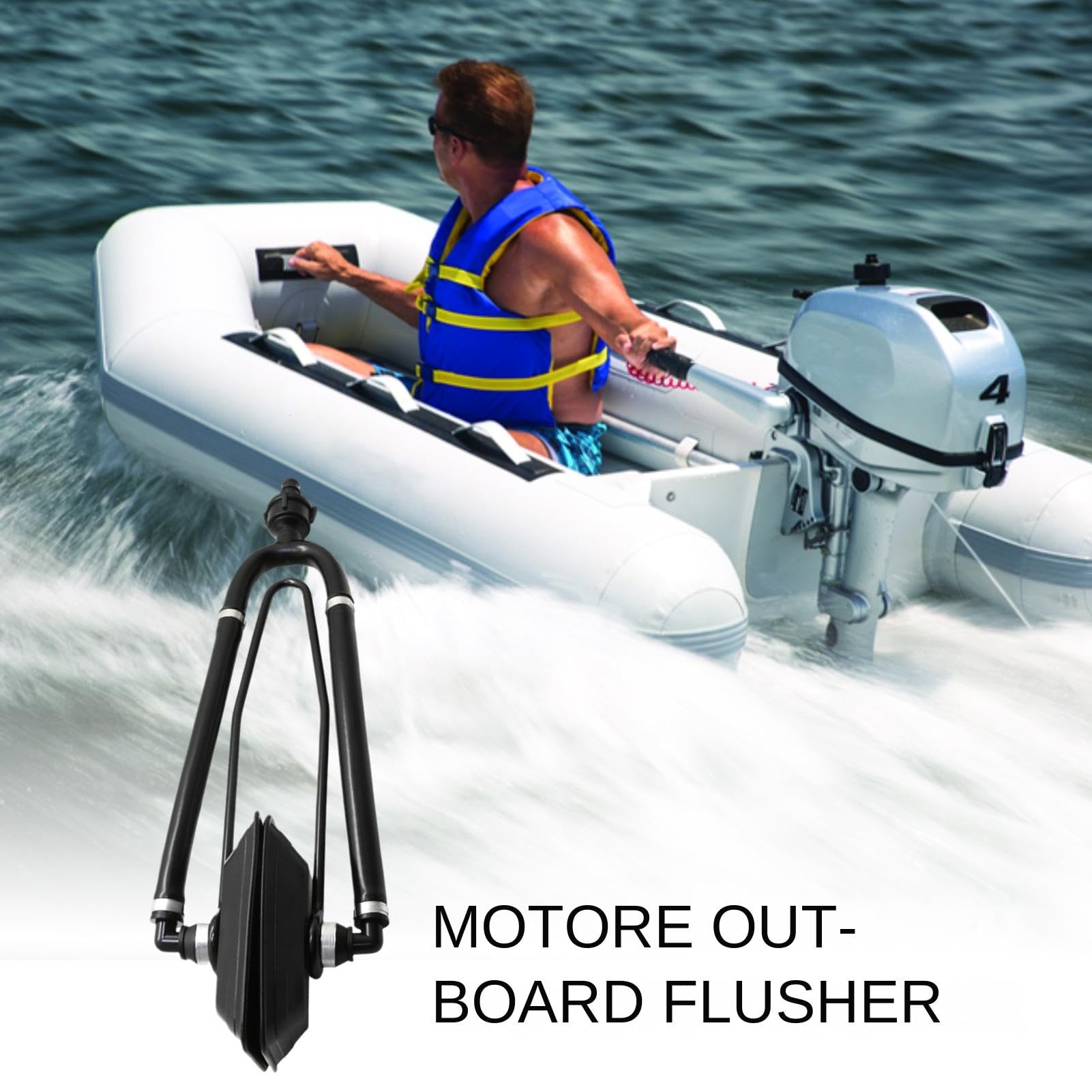 Rinçage moteur pour bateaux - Casque anti-bruit pour bateaux hors-bord, chasse pour moteur à double flux | Couvercle pour moteur hors-bord, manchons rectangulaires pour bateau, manchons d'eau F