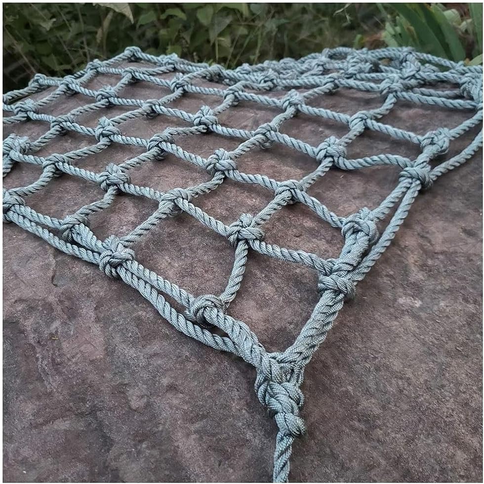 Climbing net Kids Color Net Diameter 6mm, Climbing net Wall Balcony Fence Safety Protective Net Stairs(6mm-8cm,2X3m/6.6X9.8ft)