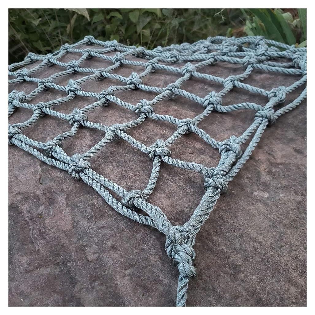 Rete da arrampicata in nylon per bambini e adulti, 10 mm di spessore, 2 x 5 m, resistente, anti-usura, per interni ed esterni, per giocare in sicurezza