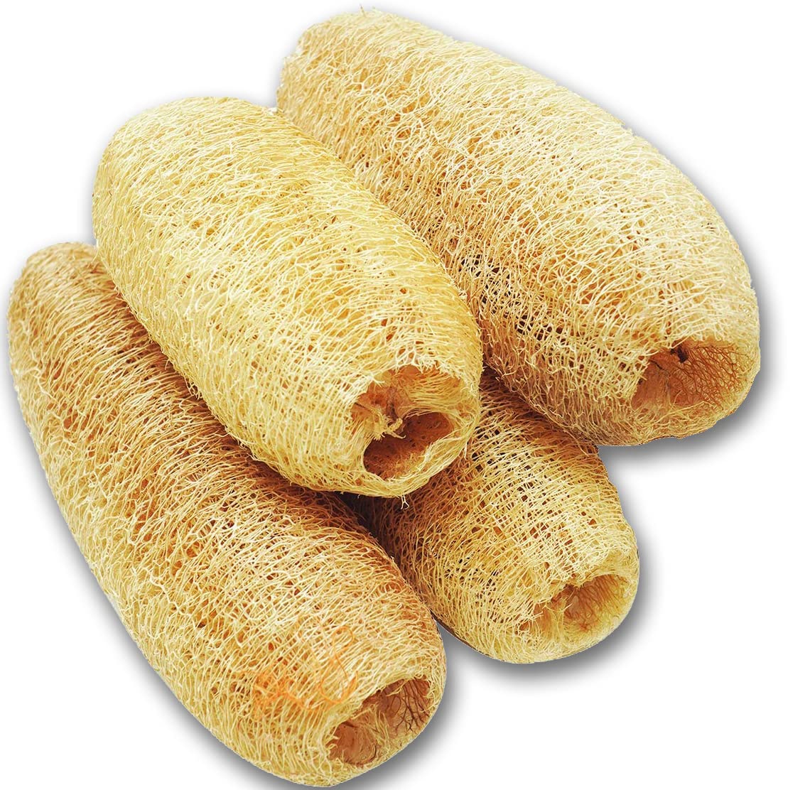 Mini Storify - Natural Loofah Body Scrubber - Pack of 4 - Organic Loofa/Loufah Sponge Pad for Body Scrubbing & Bathing – Eco Friendly Luffa Exfoliator for Men & Women-picture-34