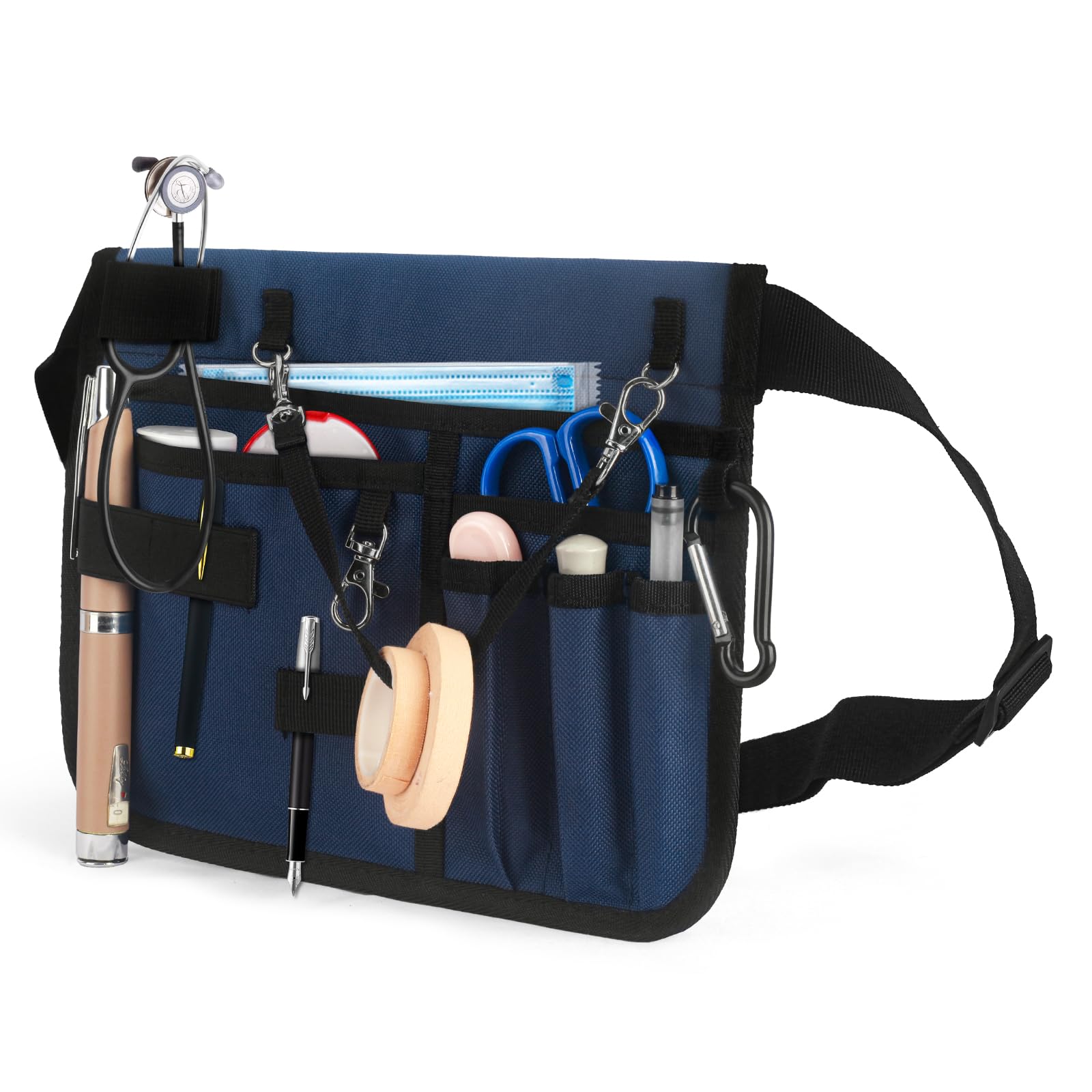 PTAHON Nurse Fanny Pack with Stethoscope Holder - Nursing Fanny Pack for Nurses, Nurse Pocket Organizer, Medical Bags for Nurses, Utility Belt for