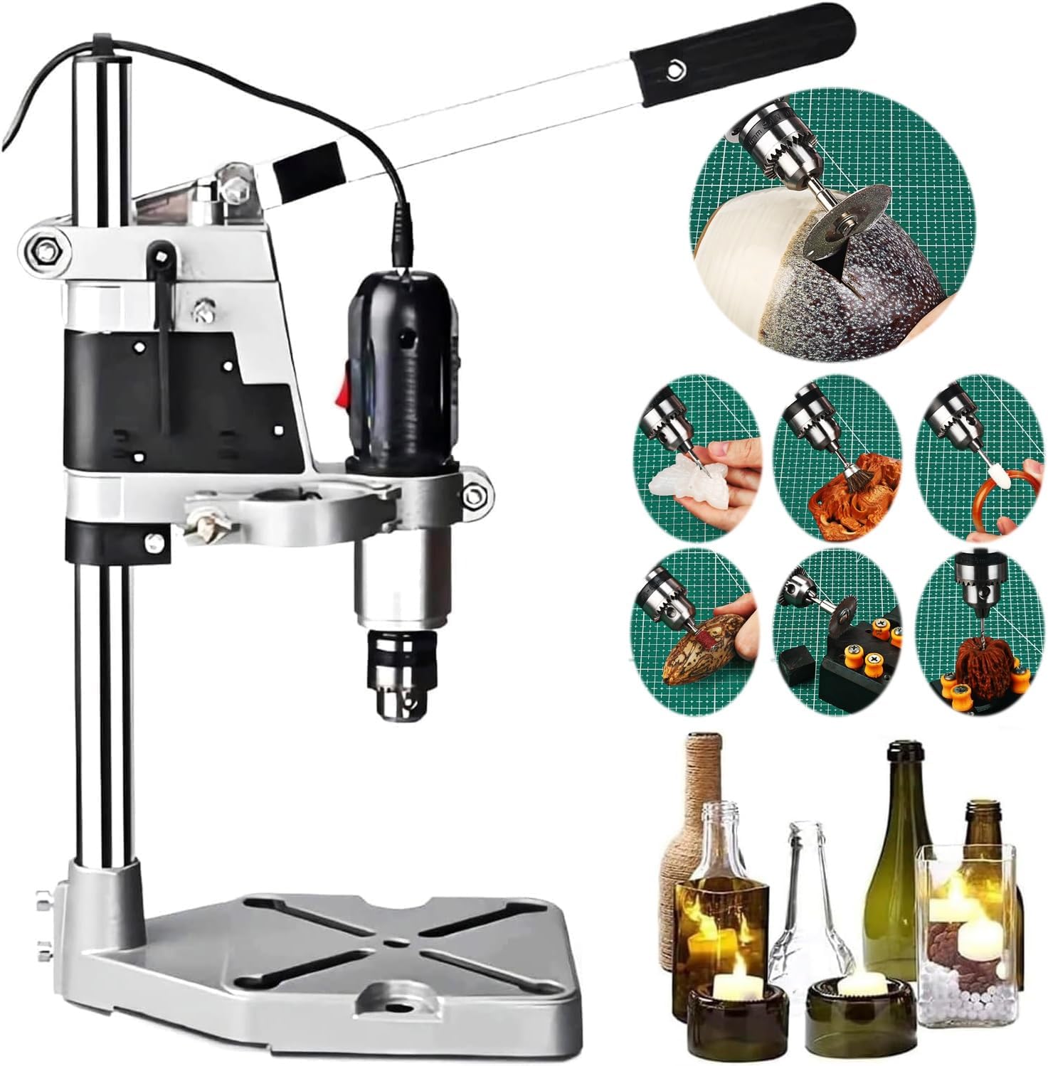 Glass Bottle Cutter with 36PCS Tools, 72w Electric Bottle