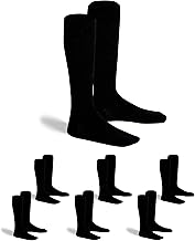 gigando 6 Paar hochwertige Baumwoll Kniestrümpfe für Damen & Herren, weich, elastisch und atmungsaktiv