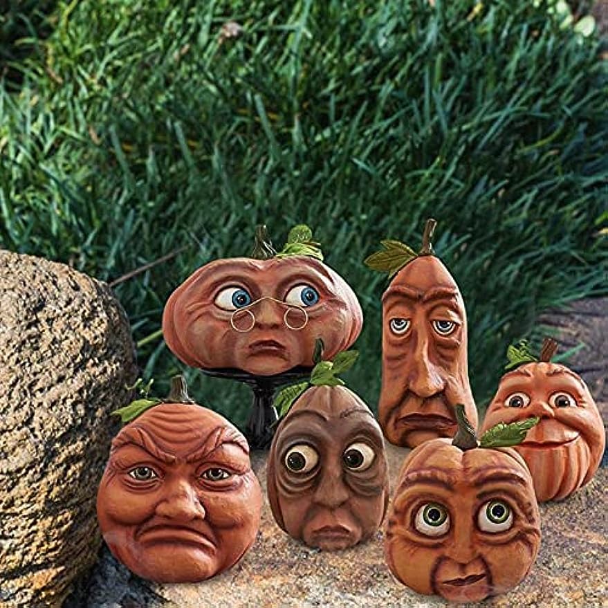 Expressive Pumpkin Family Halloween Decorations, Pumpkin Lantern Venue Props for Haunted House Bar Party