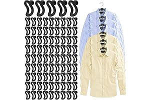 60 Pcs Velvet Hangers with Cascading Hooks