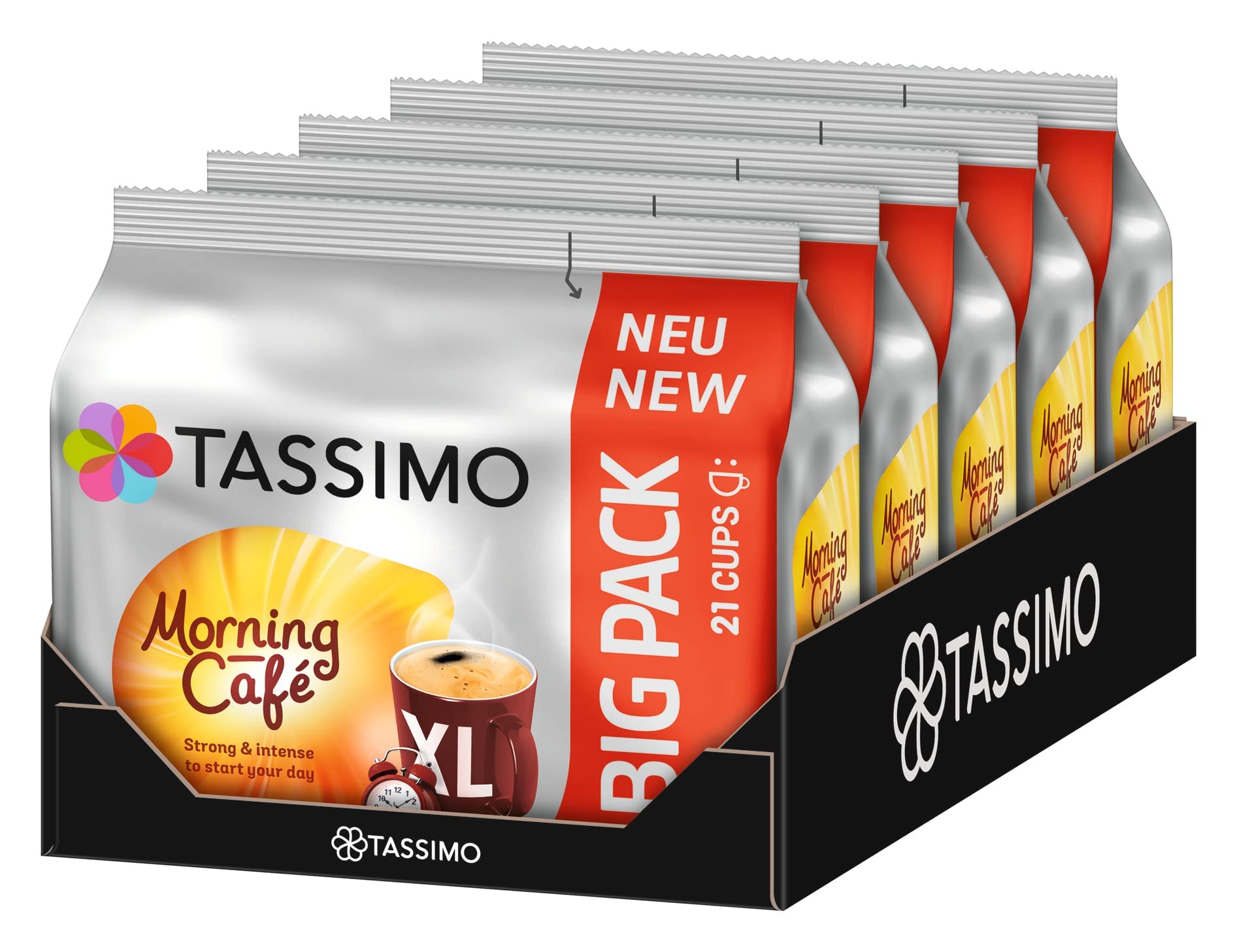 Tassimo Kapseln Morning Café XL Strong & Intense, 105 Kaffeekapseln