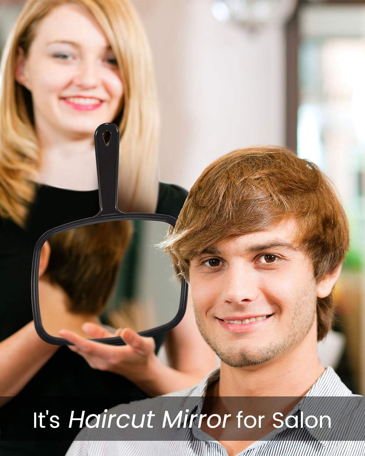 Gladmart Hand Mirror - Perfect for Makeup & Shaving -5