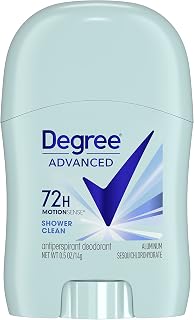 Degree Advanced Antiperspirant Deodorant 72-Hour Sweat & Odor Protection Shower Clean Antiperspirant for Women with MotionSense Technology 0.5 oz, Pack of 36