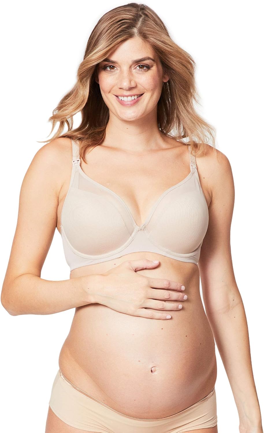 Cake Maternity Charley M Viva Women's Maternity Bra with Underwire | Plunge T-Shirt Nursing Bra