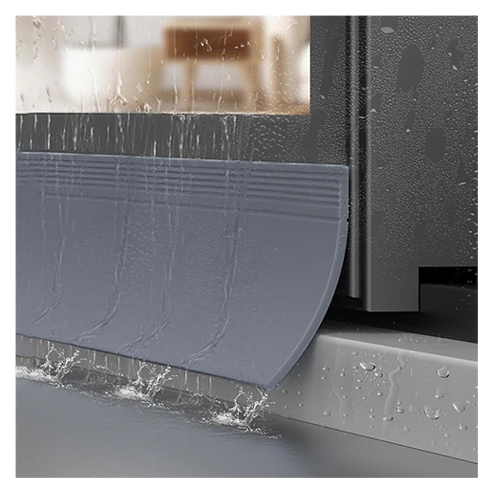 Deflector de lluvia autoadhesivo para proteger aleros y ventanas de guillotina de la humedad