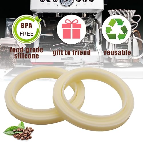 Miniatura 6 de Dianrui 2 anillos de vapor de silicona de 2.126 in para máquina de café espresso Breville 878/870/860/880/810/840/450/500 y para Sage