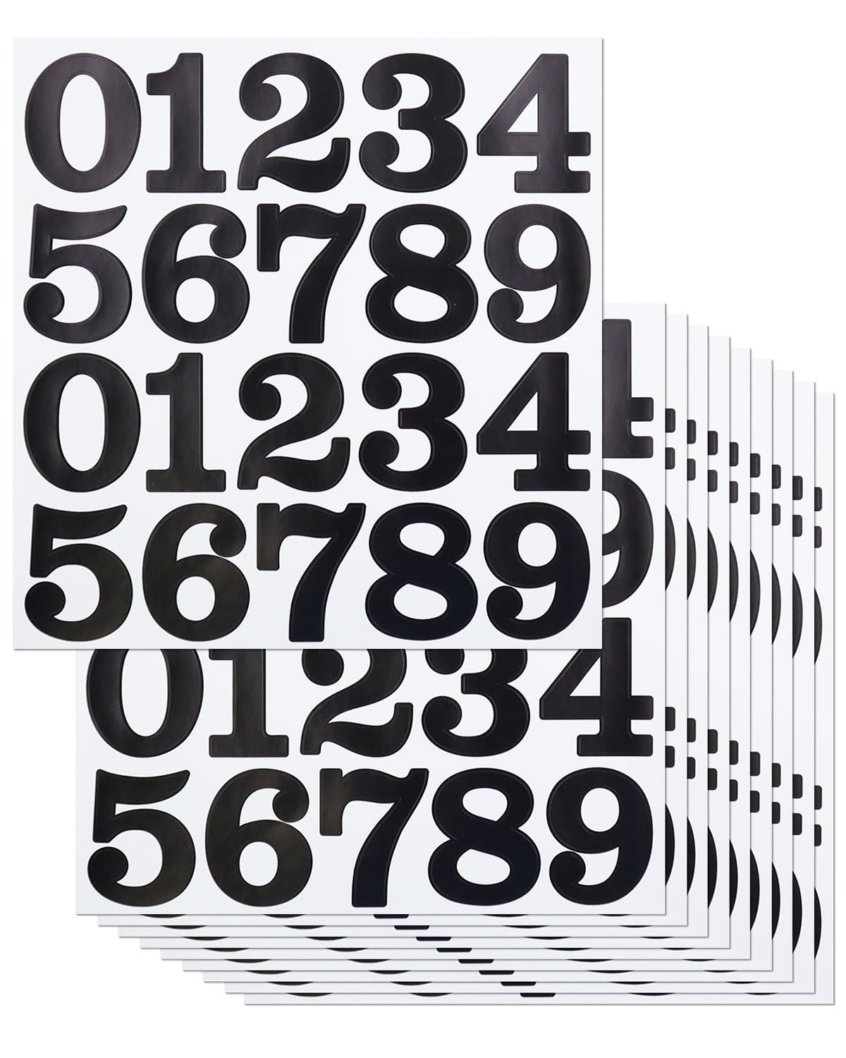 Photo 1 of 2 Inch Number Stickers for Mailbox, Black Waterproof Number Stickers for Organizing, Lockers, Sign, Note, Bins, Storage and More
