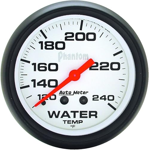 Auto Meter 5832 Phantom Medidor mecánico de temperatura del agua