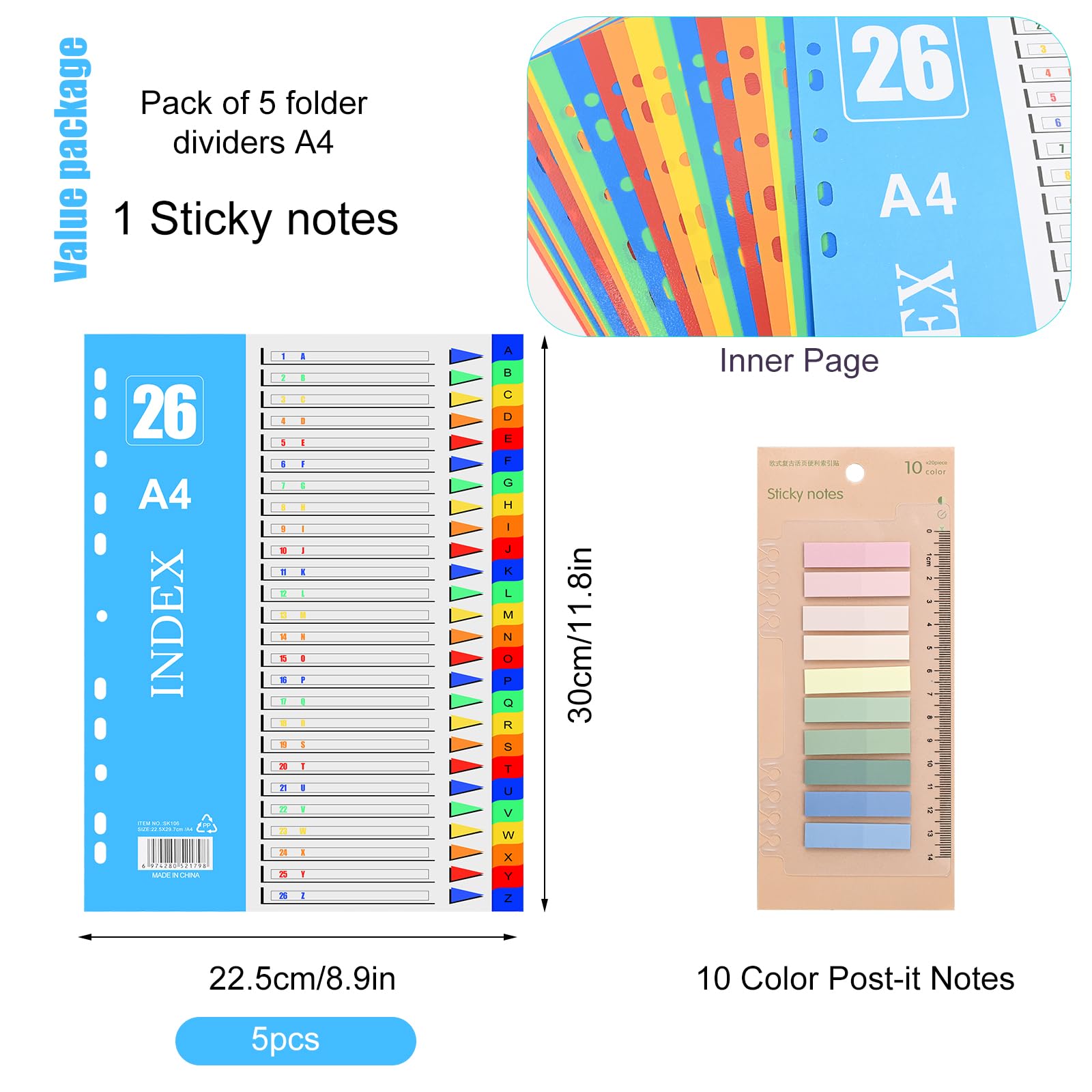 File Dividers A4 26-Part - Image 3