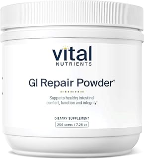 Vital Nutrients GI Repair Powder - Leaky Gut Powder with L Glutamine and Zinc - Digestive Enzyme Supplement to Support Gut Health and Digestion - Gluten Free - 40 Servings