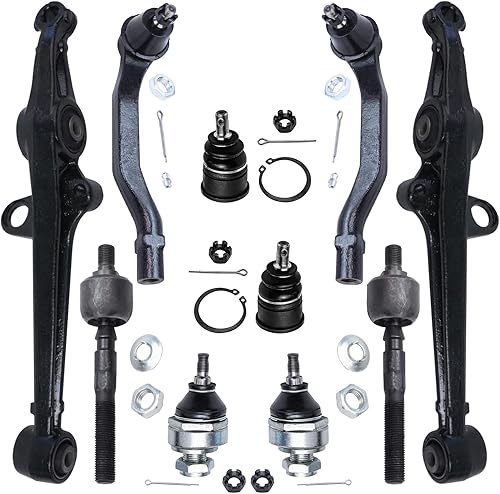 Miniatura 61 de Detroit Axle - Kit de suspensión frontal de 10 piezas para Chevy Trailblazer EXT GMC Envoy XL XUV Buick Rainier Isuzu Ascender Olds Bravada, brazos