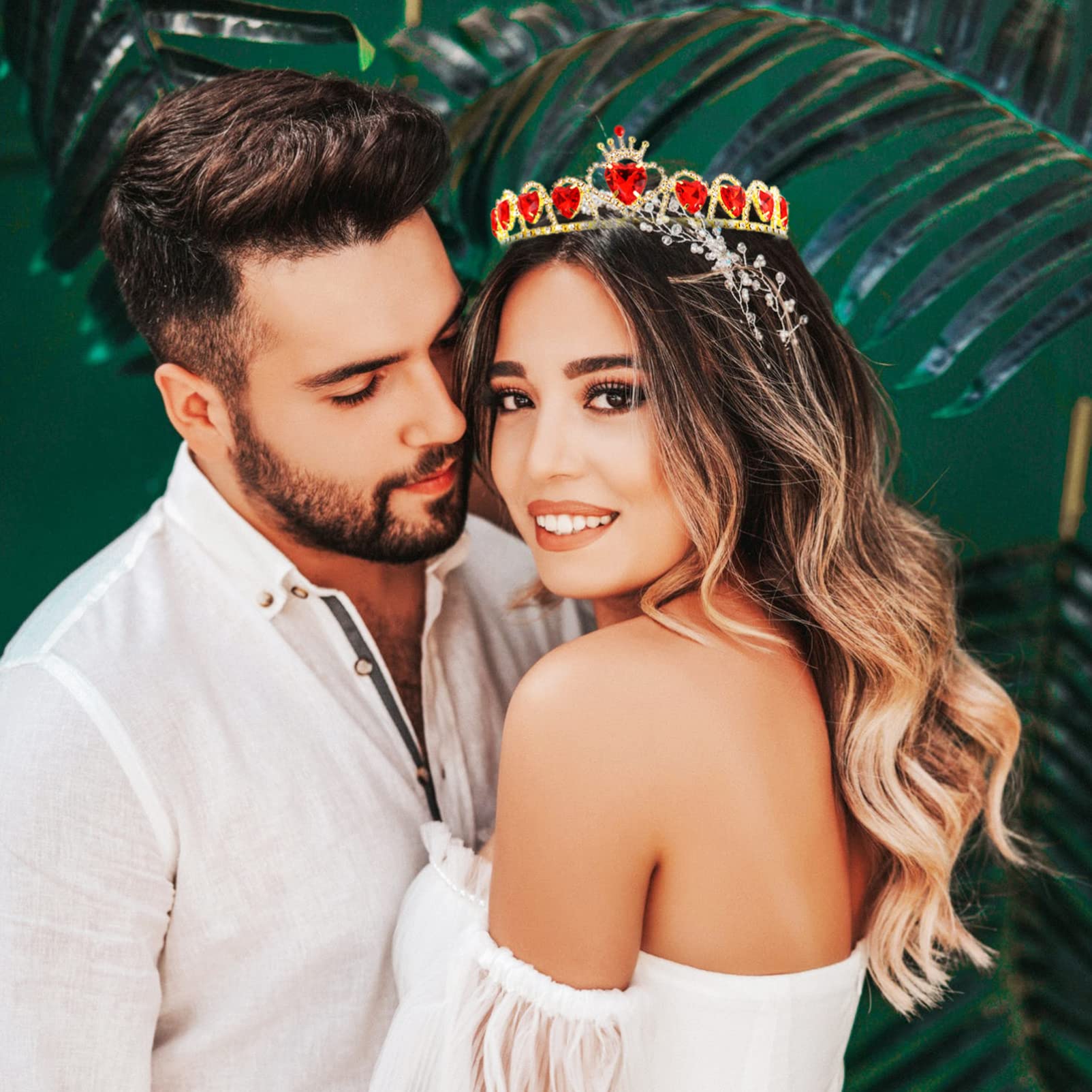 Bruid bruiloft haaraccessoires Vrouwen Vintage Hoofdband Kleurrijk Barok Retro Strass Kroon Bloem Parel Tiara Bruid Bruiloft Haar Sieraden Bruidshoofddeksels sluier