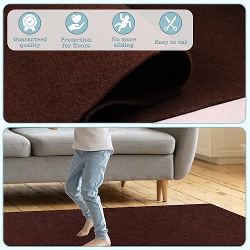 Miniatura 6 de AYOHA - Alfombra de pasillo de 2 x 6 pies, alfombra utilitaria para entrada, pasillo, pasillo, balcón, garajes, alfombras de área con parte trasera