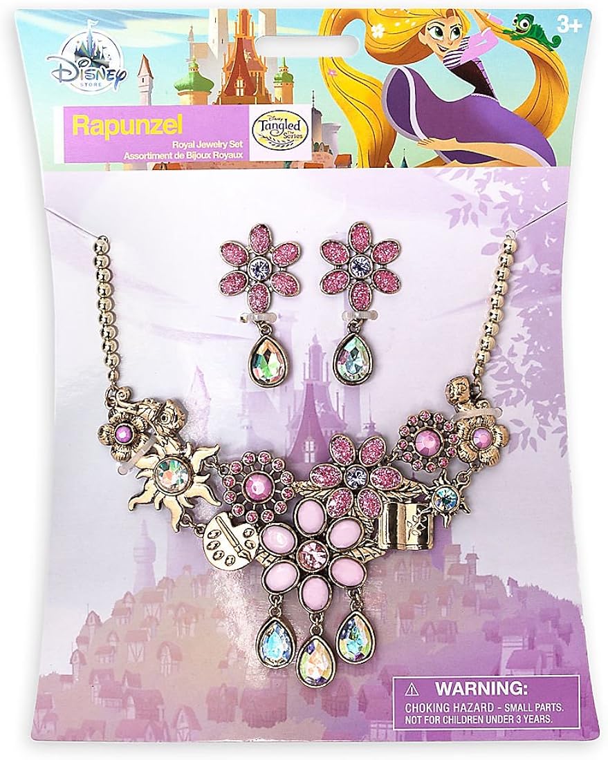 Rapunzel アクセサリートレイ Disney Rapunzel Costume Jewelry Set for Girls – Tangled : Amazon