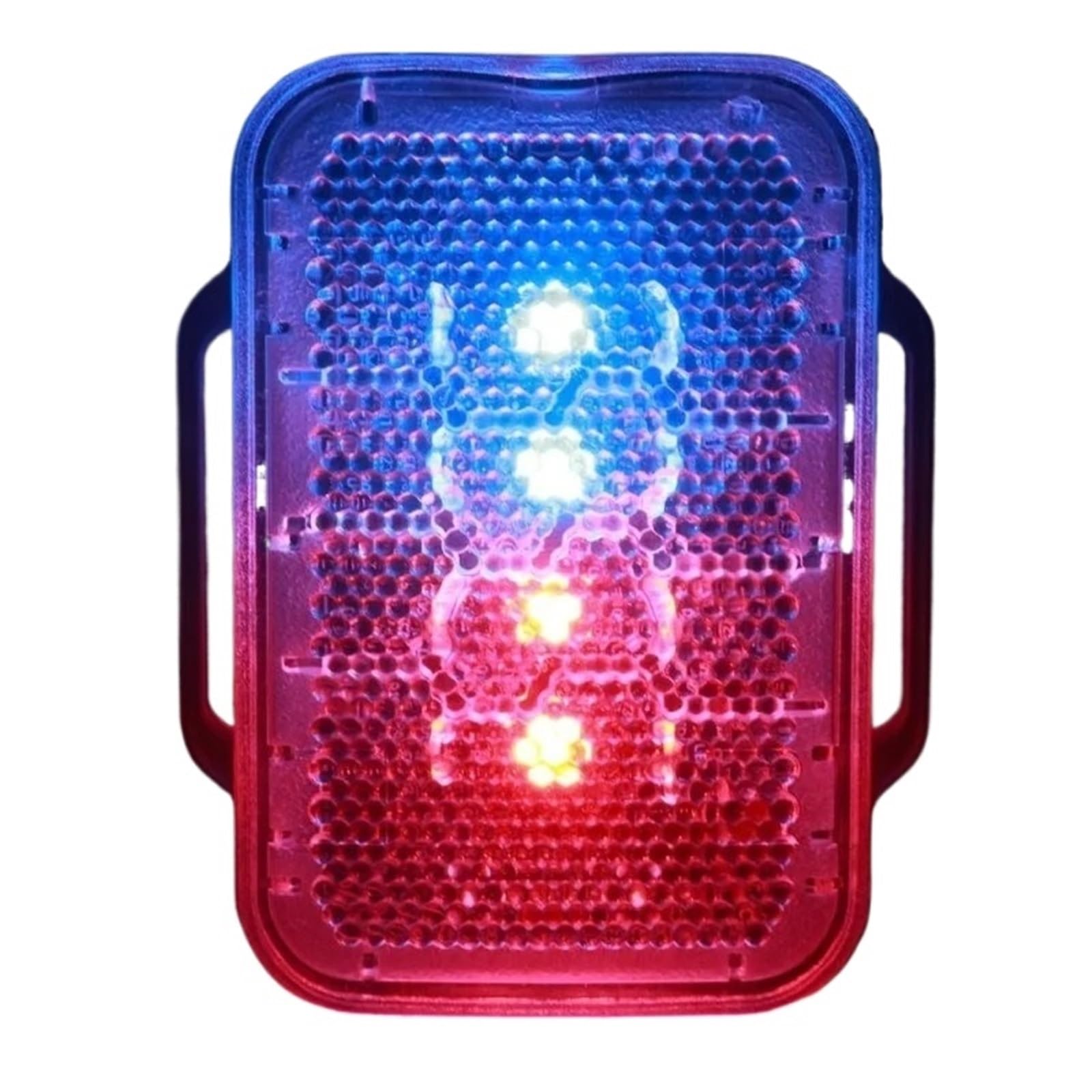 Shoulder Light LED Flashing Red and Blue Continuous Warning Light Patrol Duty Night Running Cycling Night(Blue)