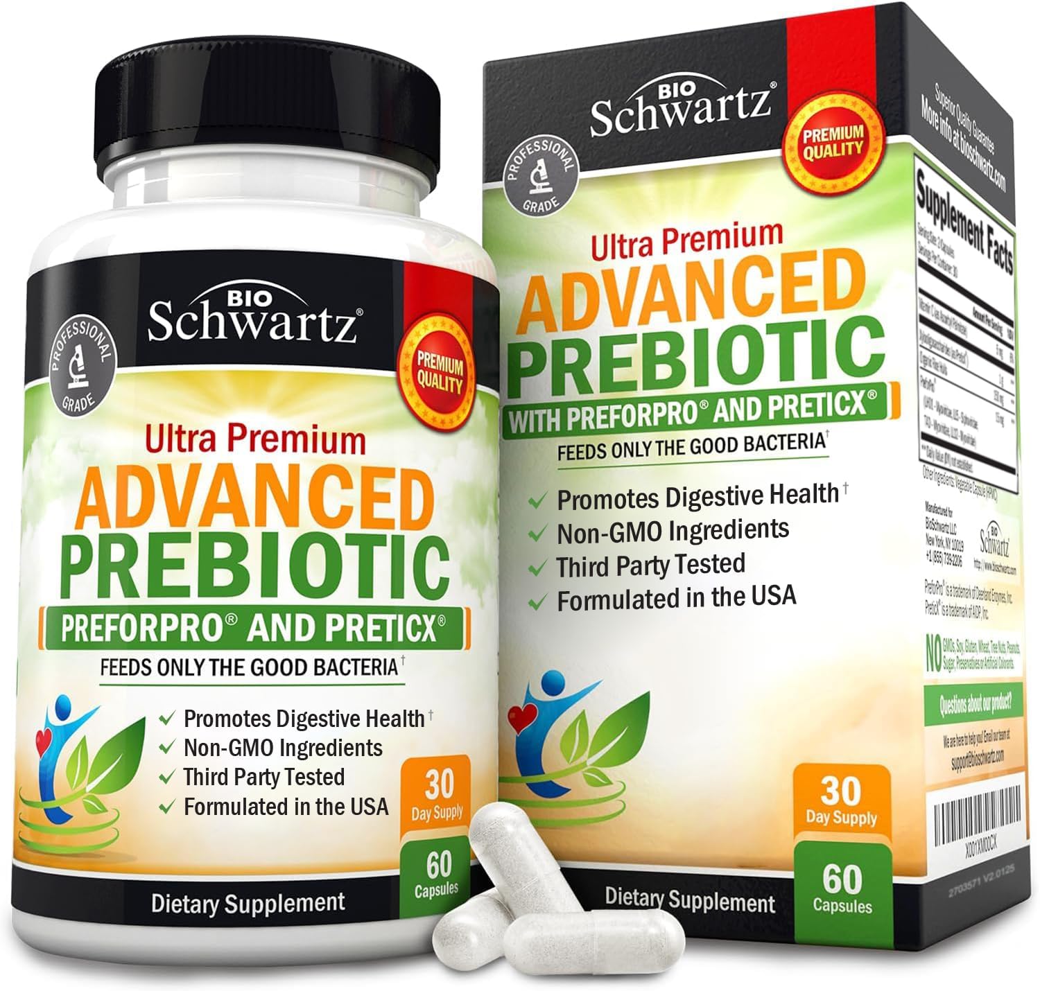 Ultra Premium Advanced Prebiotic, 60 Capsules