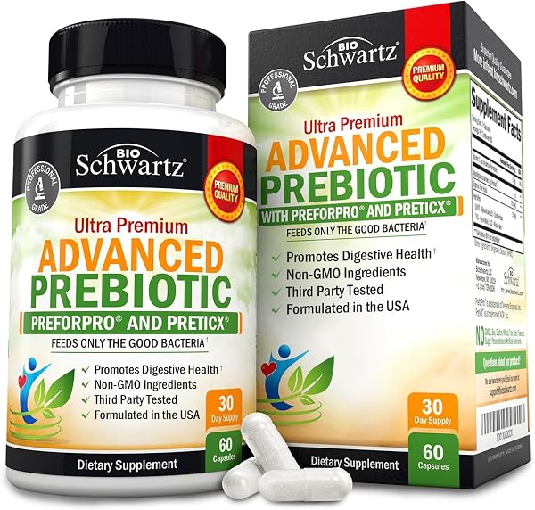 BioSchwartz Advanced Prebiotics Digestive Health Supplement