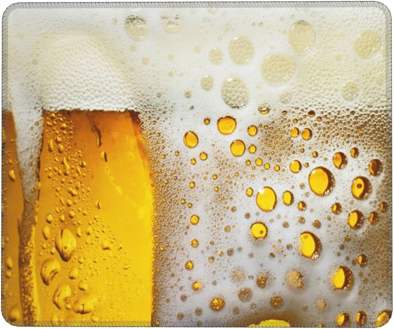 Beer Square Mousepads Cool Mouse Pad Non-Slip Rubber Base Funny Gaming Mousepad